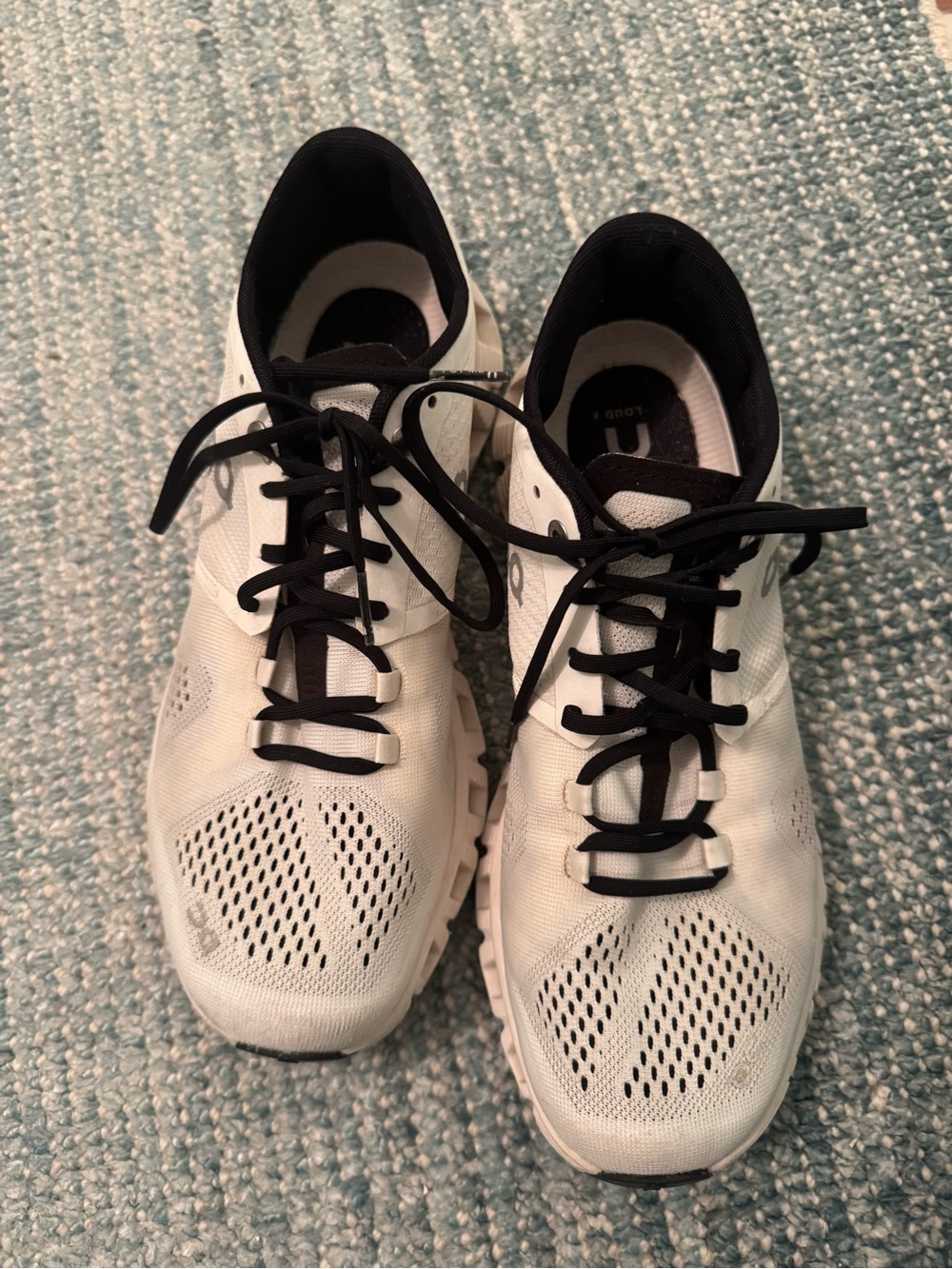 On Running White and Black Running Sneaker